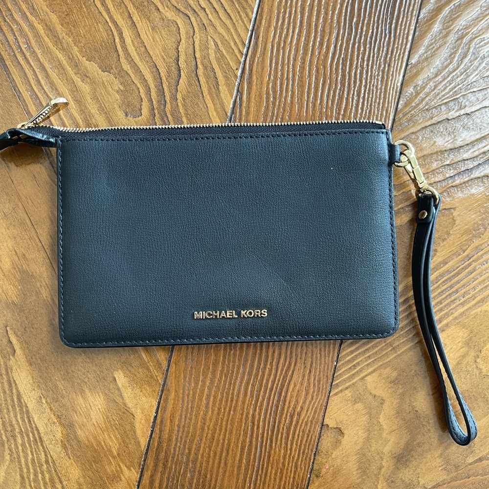Michael Kors Black Wristlet